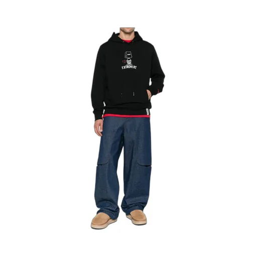 Graphic-Print Cotton Hoodie
