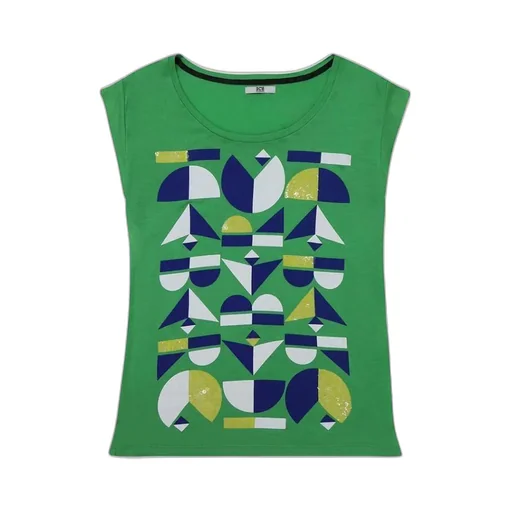 Printed Sleeveless T-Shirt