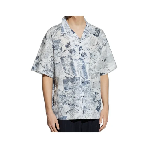 Allover Printed Short-Sleeved Shirt