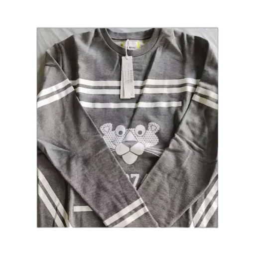Long-Sleeved Printed Pattern Sweater