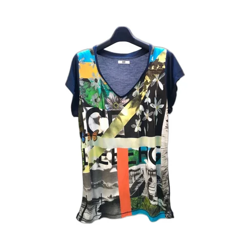 V-Collar Short-Sleeved T-Shirt
