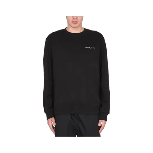 Mask-Printed Long-Sleeved Crewneck Sweatshirt