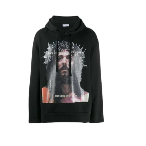 Graphic Logo Print Hoodie