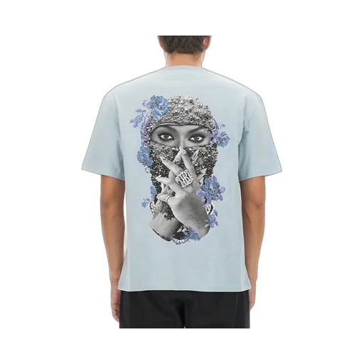 Black Pearl Roses Logo-Print T-Shirt