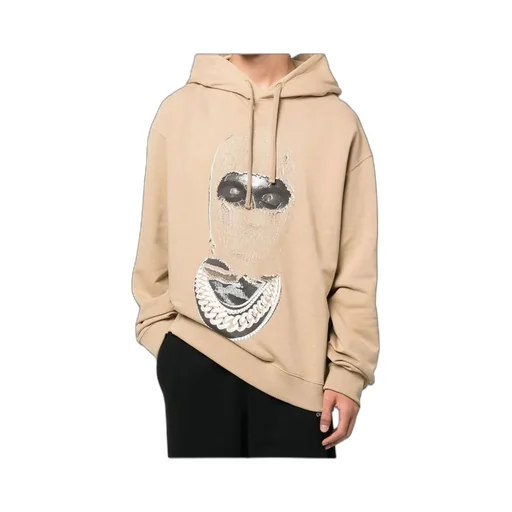 Graphic-Print Long-Sleeve Hoodie