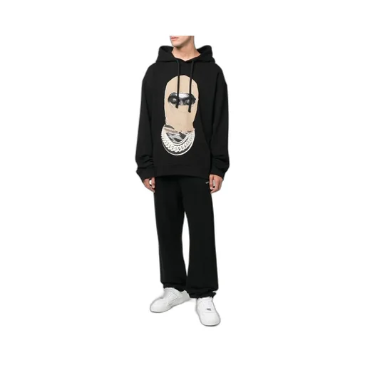 Graphic-Print Pullover Hoodie
