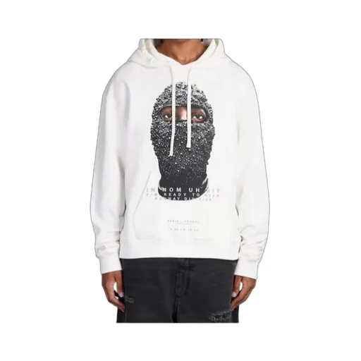 Graphic Printed Drawstring Hoodie