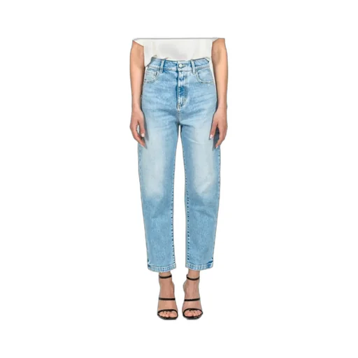 Faded Zipper Denim Pants
