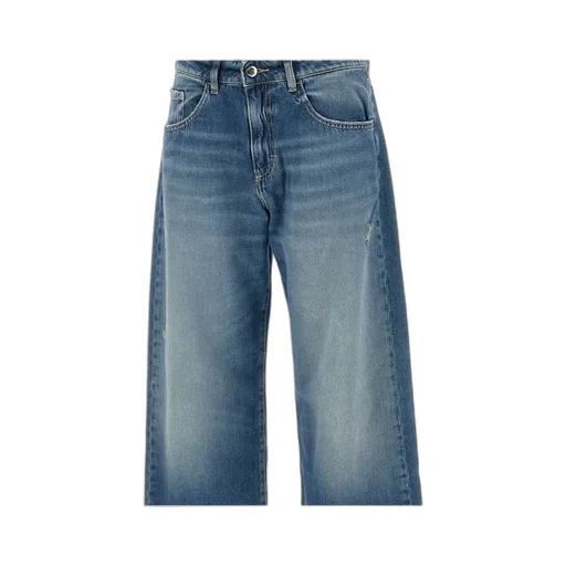 Bea Jeans With Belt Loops And Patch
