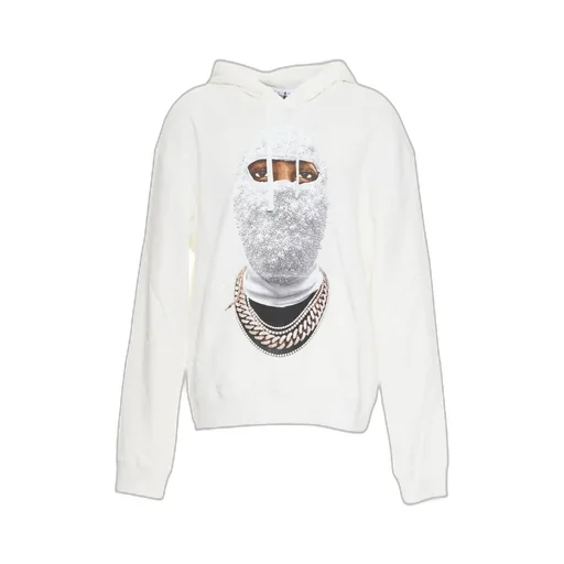 Graphic Printed Drawstring Hoodie