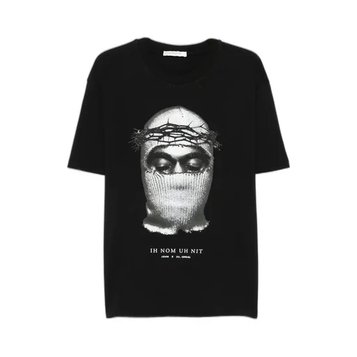 Mask Printed Crewneck T-Shirt