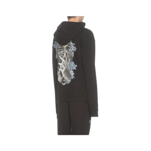 Graphic-Print Cotton Hoodie