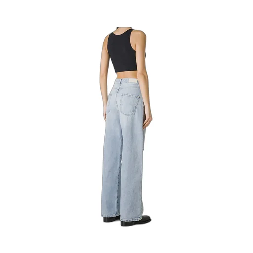 Poppy Ripped Jeans With Logo Patch