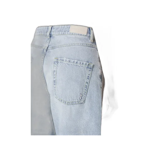 Poppy Ripped Jeans With Logo Patch
