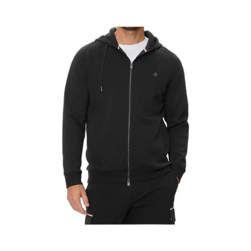 Logo Patch Zipped Hoodie