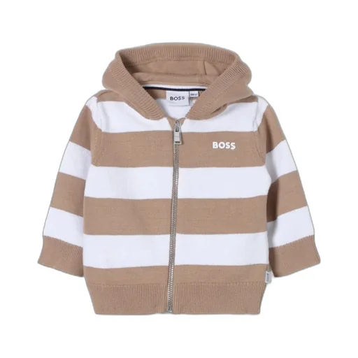 Striped Knit Hoodie
