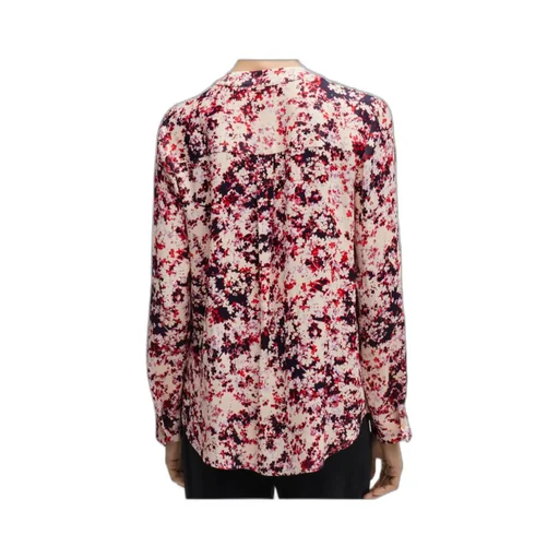 Floral-Print Satin Shirt