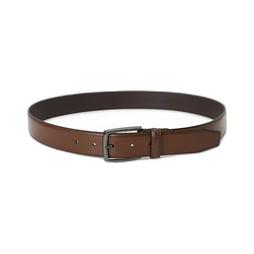 Logo-Engraved Leather Belt
