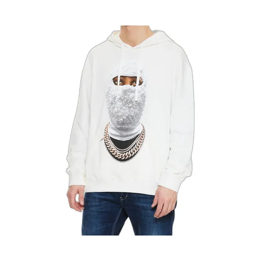 Graphic Printed Drawstring Hoodie