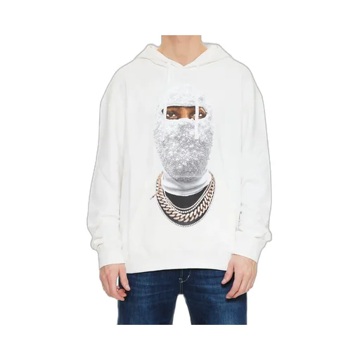 Graphic Printed Drawstring Hoodie