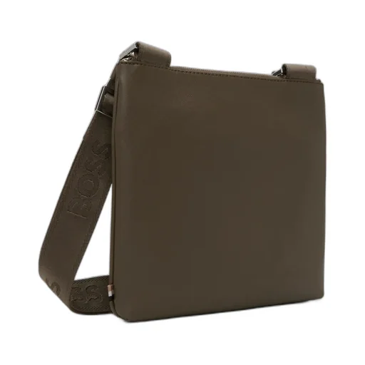 Logo Zipper Crossbody Bag