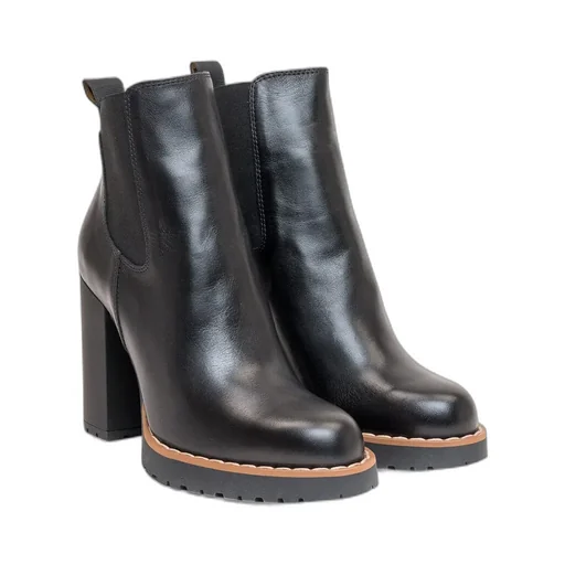 Block Heel Ankle Boots