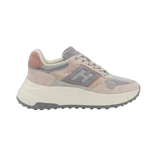 Panelled Lace-Up Sneakers