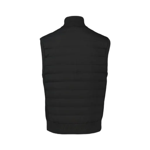 Knitted-Panels Quilted Gilet