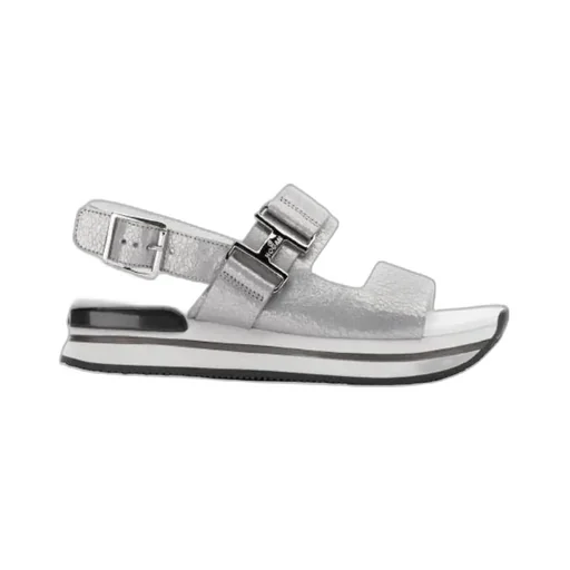 Logo-Buckle Detail Sandals