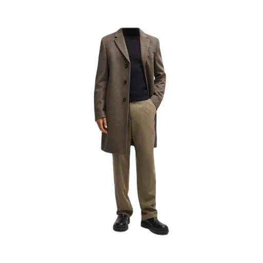 Single Breasted Slim-Fit Coat