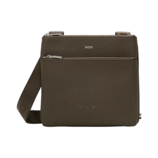Logo Zipper Crossbody Bag