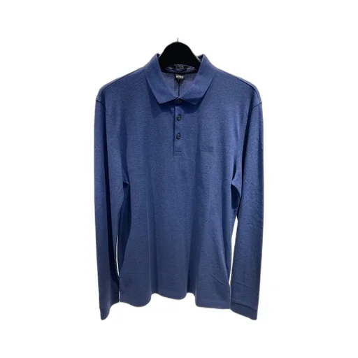 Buckle Long-Sleeved Polo Shirt