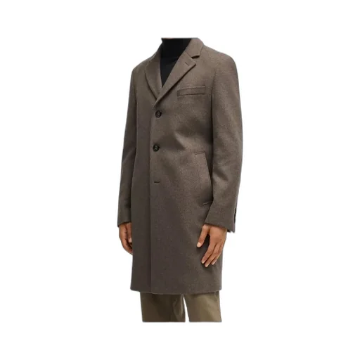 Single Breasted Slim-Fit Coat