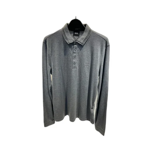 Buckle Long-Sleeved Polo Shirt