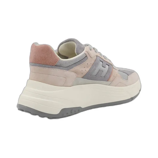 Panelled Lace-Up Sneakers