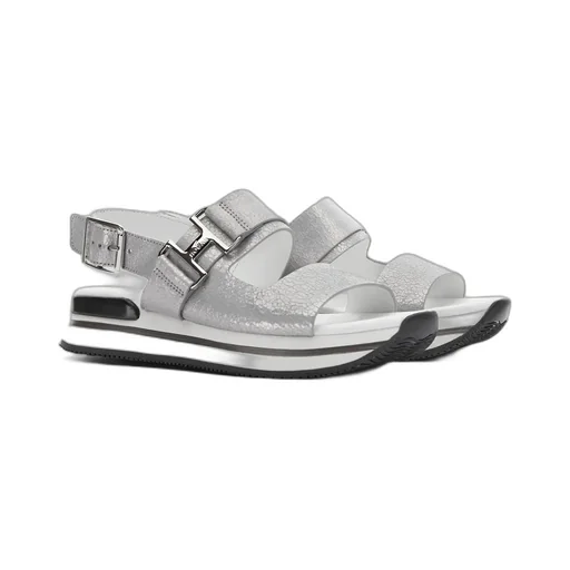 Logo-Buckle Detail Sandals