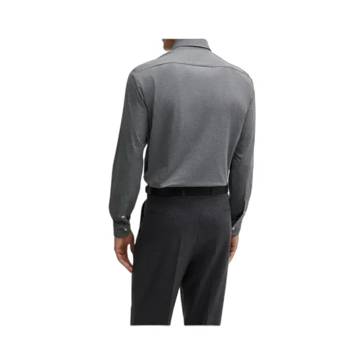 Slim-Fit Performance-Stretch Jersey Melange Shirt