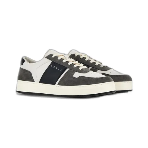 H-Tv Logo Printed Panelled Sneakers