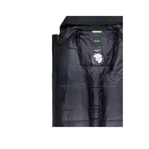 Logo Patch Hooded Coat