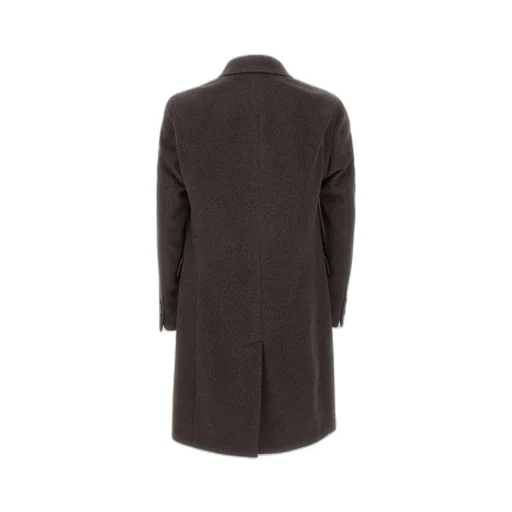 Double-Breasted Long-Sleeve Coat