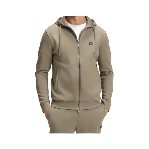 Logo Patch Zipped Hoodie