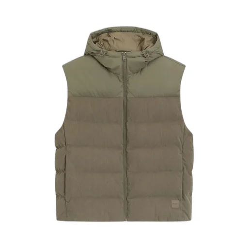 Hooded Panelled Gilet