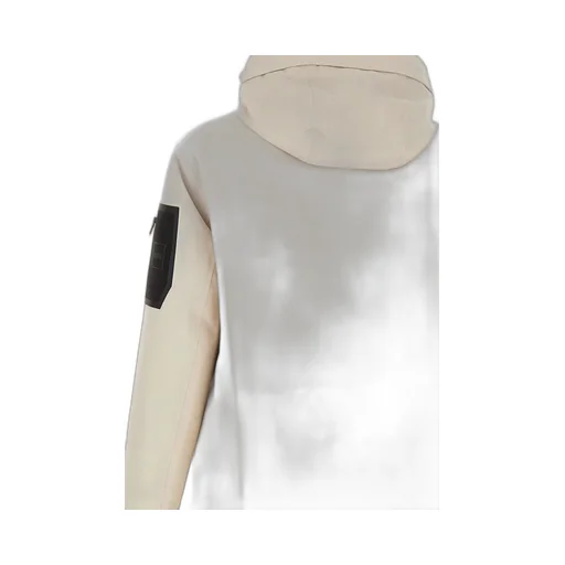 Logo Patch Hooded Coat