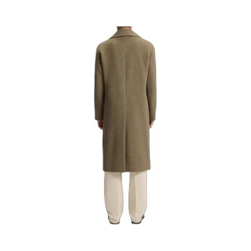 Double-Breasted Long-Sleeved Coat