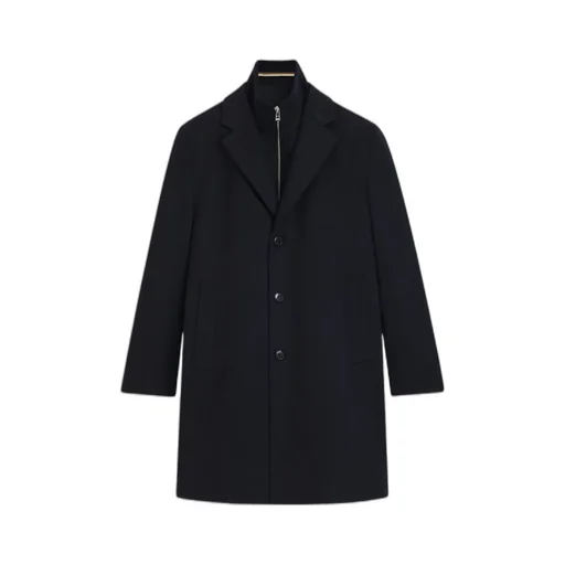 Removable Vest Wool Coat