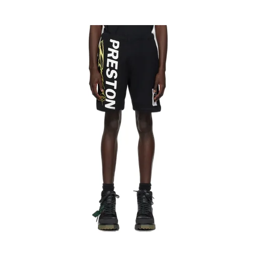 Logo-Printed Knee-Length Track Shorts