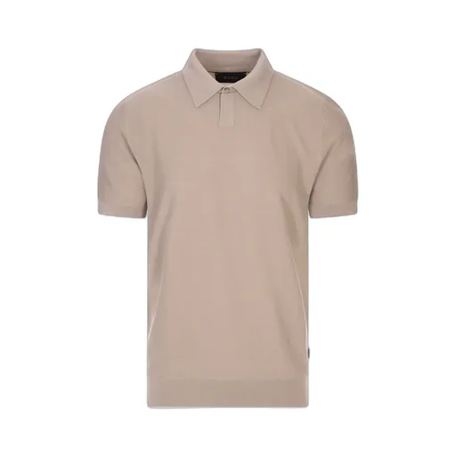 Short-Sleeved Knitted Polo Shirt