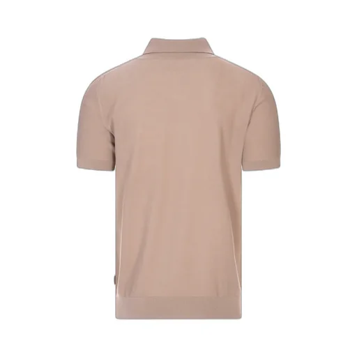 Short-Sleeved Knitted Polo Shirt