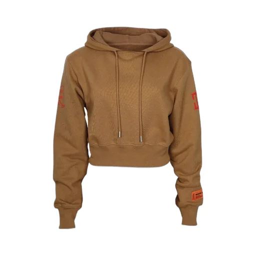 Logo Patch Drawstring Hoodie