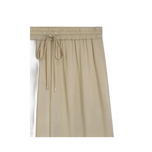 Drawstring Wide-Leg Trousers